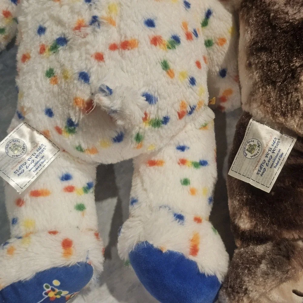Build A Bear Baskin Robbins Sundae Bear & Dairy Queen Blizzard Bear Plush Bundle